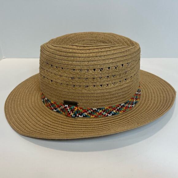 Eddie Bauer Panama Packable Straw Hat, Multicolor Braided, size Small/Medium - Picture 4 of 16